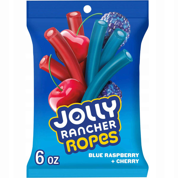 Jolly Rancher Ropes Blue Raspberry Cherry 170g USA oryginalne hit Limit