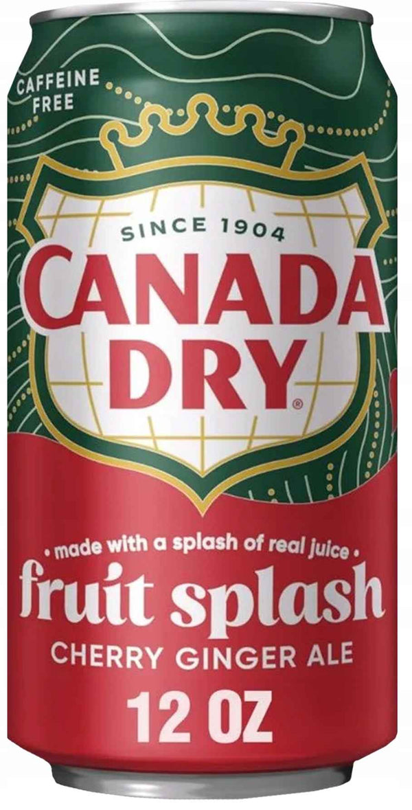 Canada Dry Fruit Splash Cherry Ginger Ale 355ml USA Oryginał Limitowany
