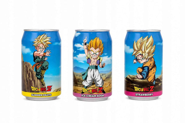 Dragon Ball Z puszki kolekcjonerskie 3 szt. Summer Fruits, Strawberry, Soda