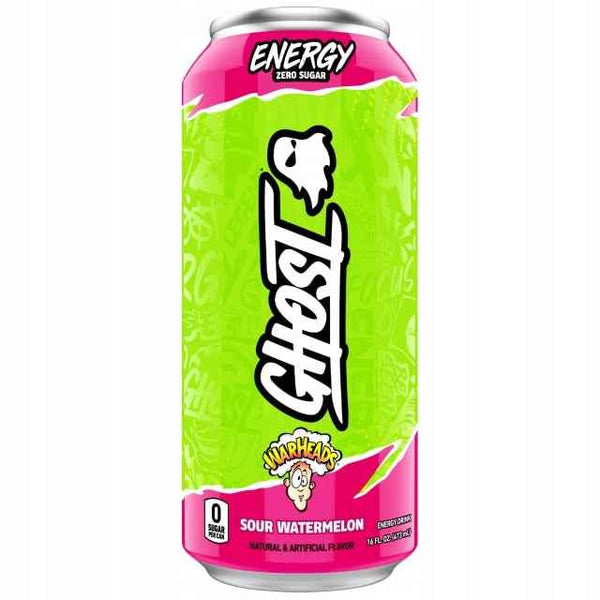 Ghost Energy Warheads Sour Watermelon 500ml UK zero cukru moc | LIMITOWANY