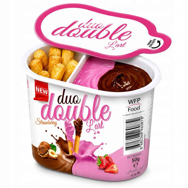 Duo Double Strawberry Chocolate Grissini 50g Import z Turcji Premium