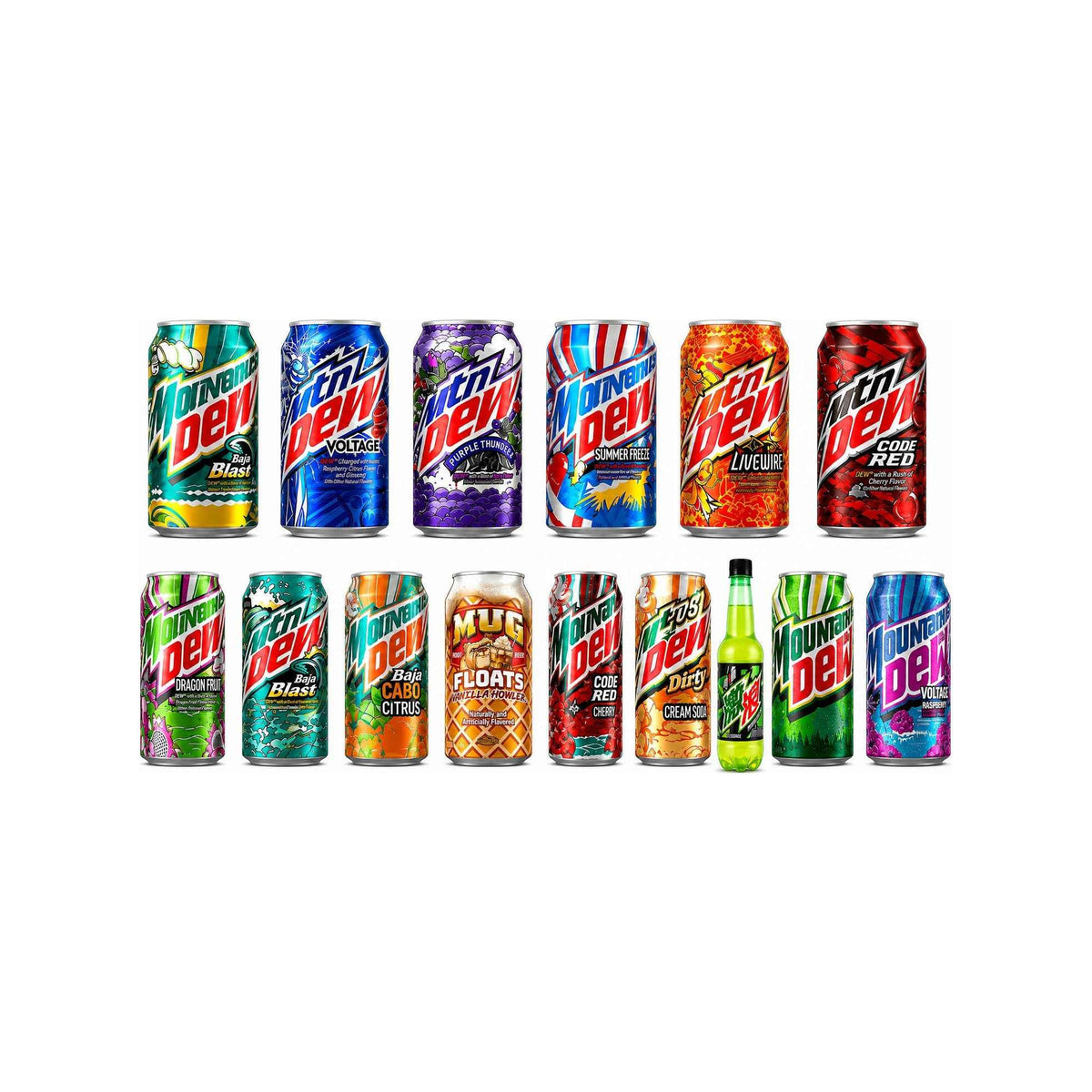 Mountain Dew & MUG USA Ultimate Box – Zestaw 15 Sztuk USA