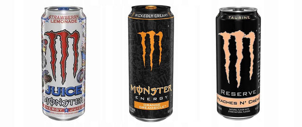 Monster Energy USA 3x473ml Strawberry Lemonade Orange Dreamsicle Peaches N