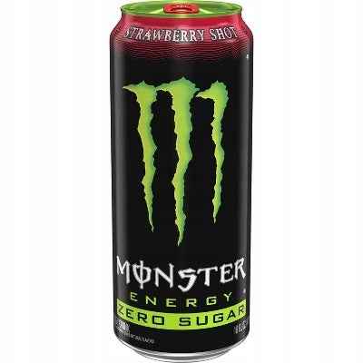 Monster Strawberry Shot Zero Sugar USA 473 ml Energy Drink Import