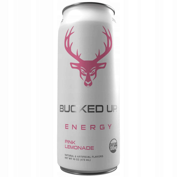 Bucked Up Pink Lemonade Low Stim ZeroSugar 473ml Funkcjonalny Energetyk USA