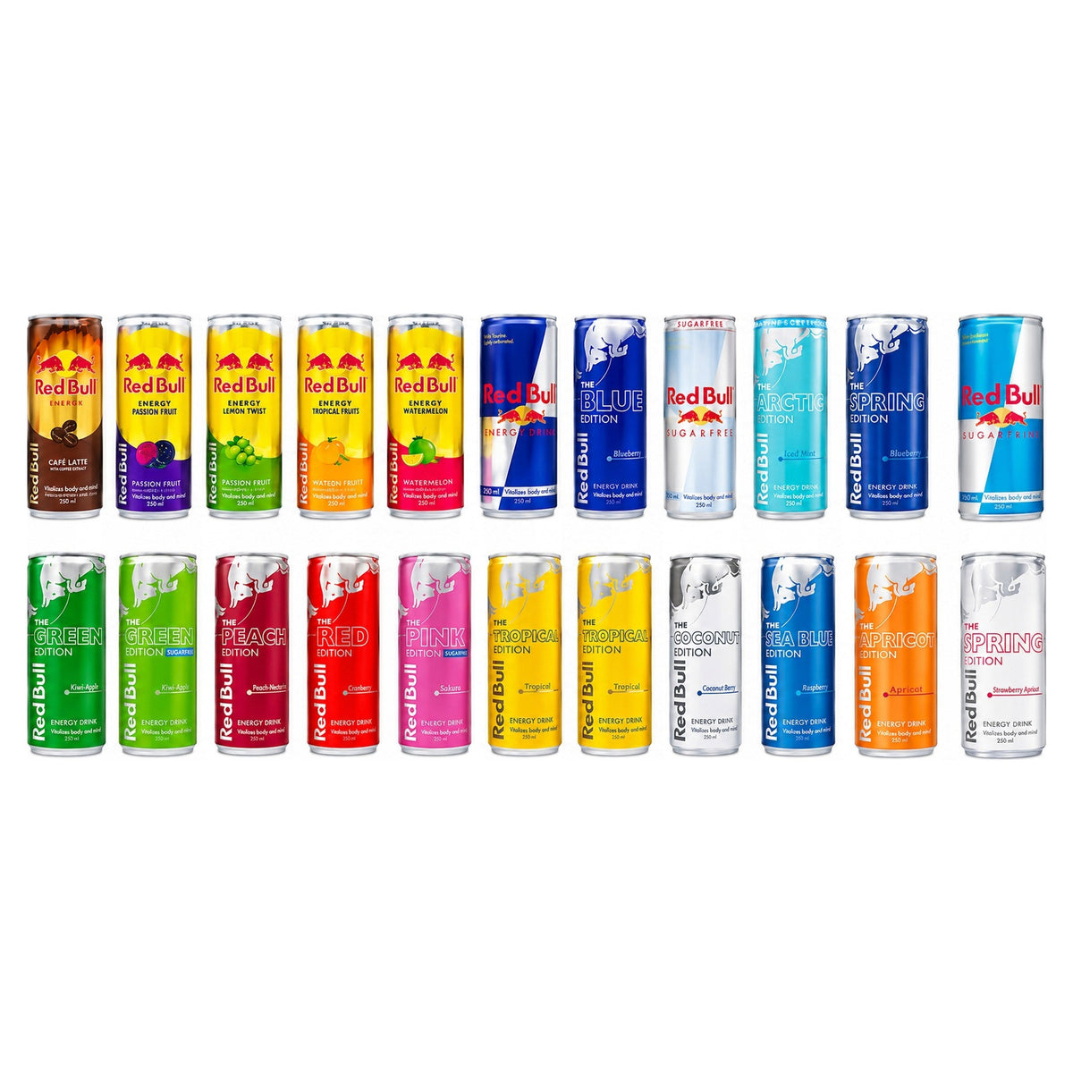 Red Bull World Edition Mega Box – Zestaw 22 Zagranicznych Red Bulli