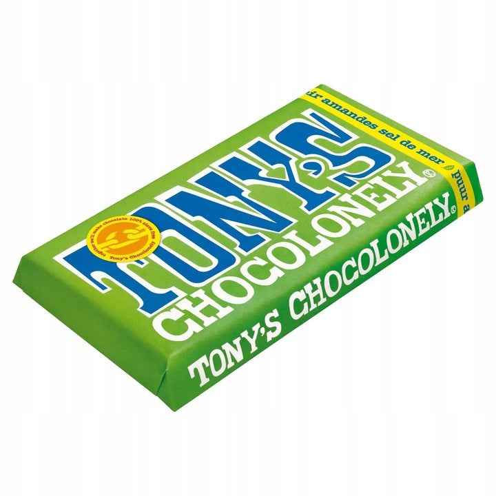 Tony's Chocolonely Almond Seasalt Dark Chocolate