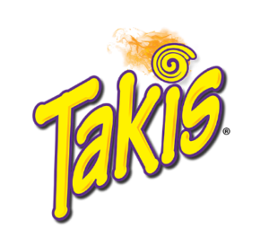 alt="Logo marki Takis – producenta ostrych przekąsek i chrupek tortilla"