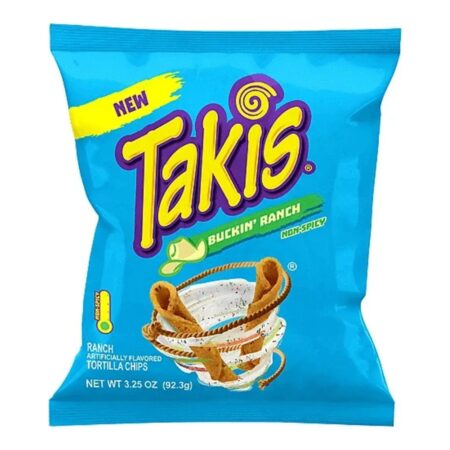 alt="Takis Buckin' Ranch – niepikantne chrupki z intensywnym smakiem ranch"