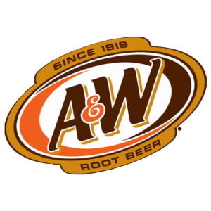 Logo A&W – amerykańskie napoje gazowane Root Beer