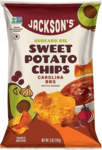 Amerykańskie chipsy Jackson's ze słodkich ziemniaków 142 g – oryginalne z USA