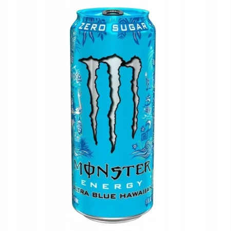 "Monster Energy Ultra Blue Hawaiian – Napój energetyczny o smaku ananasa i kokosa bez cukru"