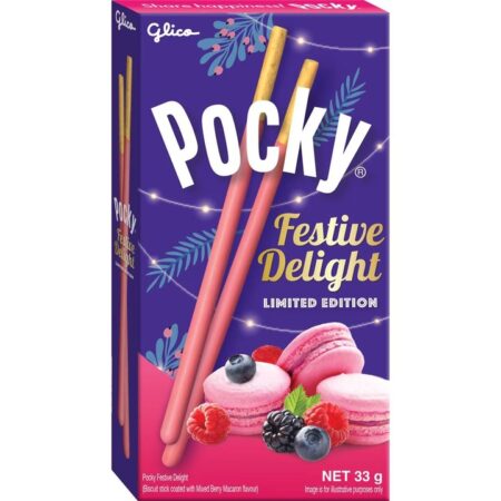 alt="Pocky Festive Delight – limitowana japońska słodka przekąska z polewą"