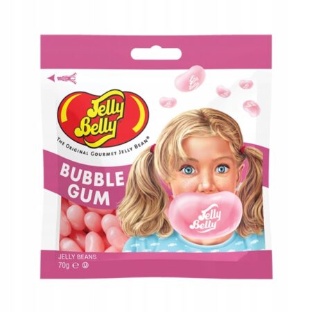 Jelly Belly Bubble Gum – różowe fasolki o smaku gumy balonowej dostępne w Snack Shop