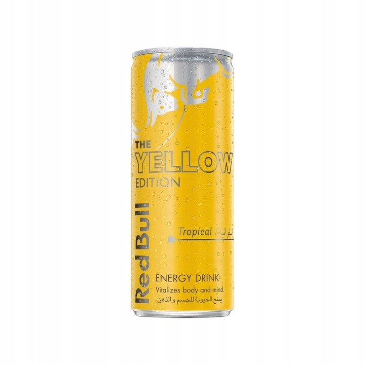 Red Bull Yellow – tropikalny napój energetyczny w żółtej puszce 250ml