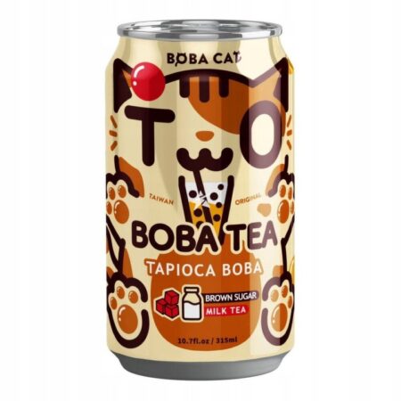 alt="Boba Cat Bubble Tea Brown Sugar Tapioca 315ml z Tajwanu"