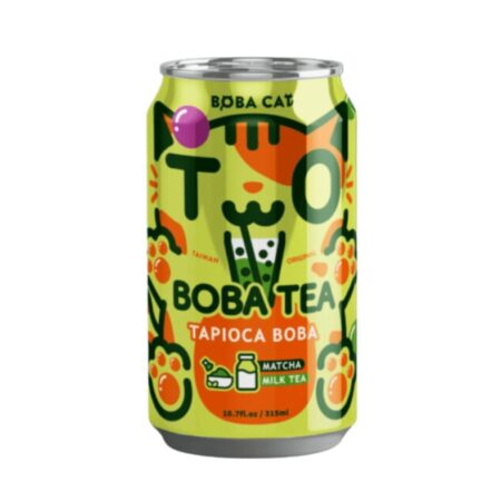 alt="Boba Cat Matcha Tapioca Bubble Tea – tajwańska bubble tea z matchą i tapioką"