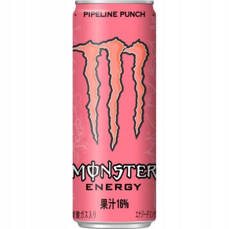 alt="Monster Energy Drink Pipeline Punch Japan 355 ml – japoński napój energetyczny w różowej puszce" title="Monster Pipeline Punch Japan – tropikalny energy drink z Japonii">