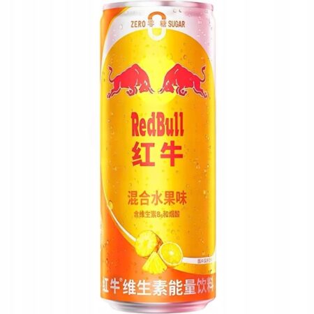 ="Red Bull Mixed Fruit Zero Sugar – chiński napój energetyczny bez cukru o owocowym smaku