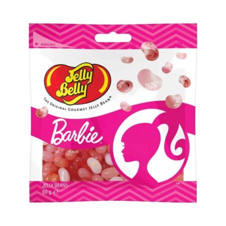"Jelly Belly Barbie – kolorowe żelki inspirowane Barbie w różowym opakowaniu"