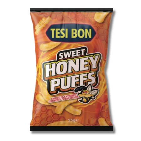 Chrupiące chipsy Tesi Bon Sweet Honey Puffs 55g - przekąska z miodem