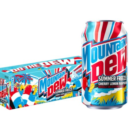 Zestaw Mountain Dew Summer Freeze12 x 355 ml – limitowana edycja o letnim, owocowym smaku