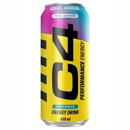 C4 Performance Energy Cosmic Rainbow 500ml bez cukru – oryginał Anglia
