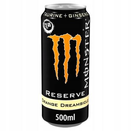 Monster Ultra Orange Dreamsicle 500ml – napój energetyczny o smaku pomarańczowego loda z UK