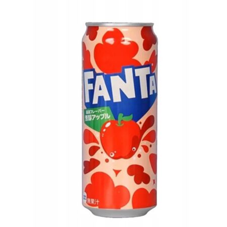 Fanta Apple – japońska edycja gazowanego napoju o smaku jabłkowym w butelce 500 ml, dostępna w Snack Shop