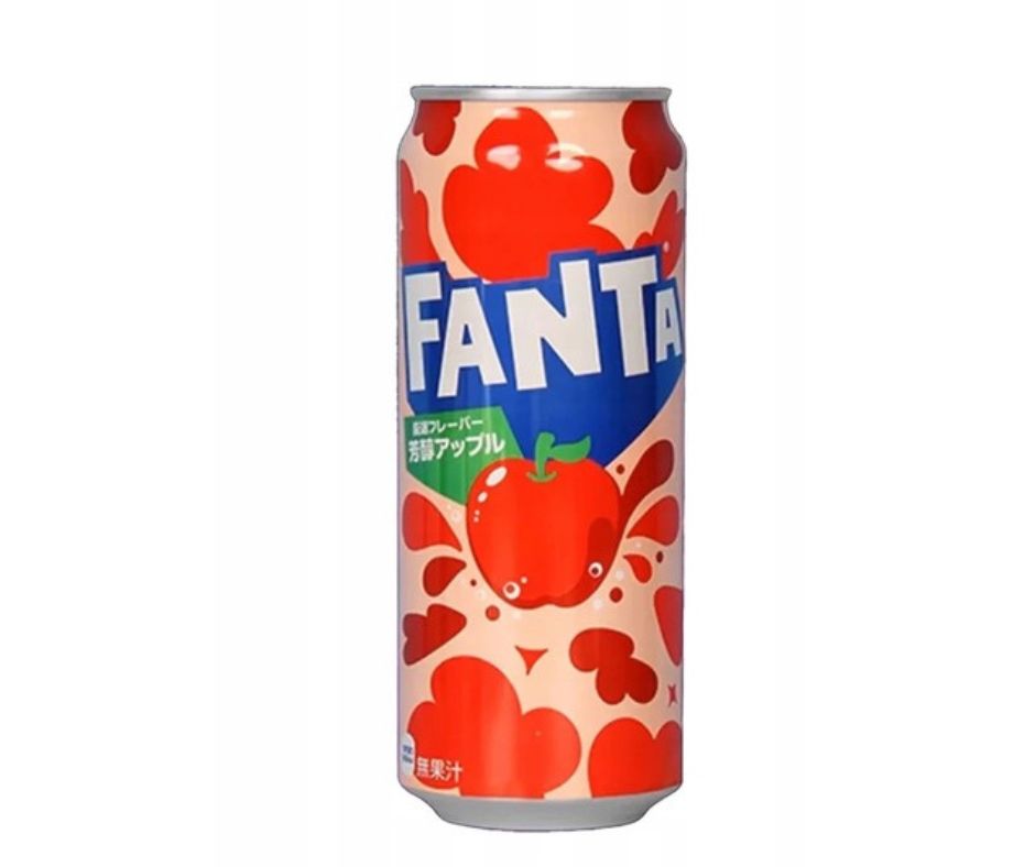 Fanta Apple – japońska edycja gazowanego napoju o smaku jabłkowym w butelce 500 ml, dostępna w Snack Shop
