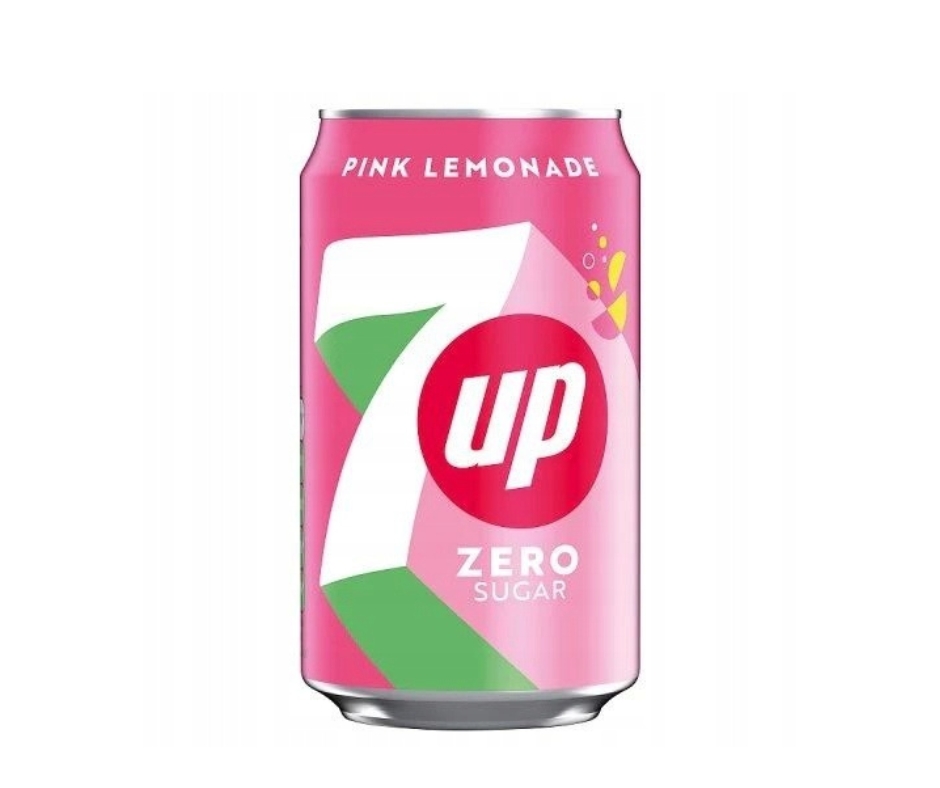 7UP Pink Lemonade z orzeźwiającym smakiem cytryny i różowej limonki