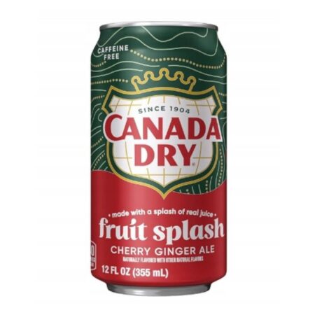 Canada Dry Fruit Splash Cherry Ginger Ale USA – napój gazowany o wiśniowym smaku z USA w puszce 355 ml