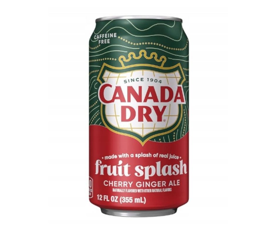 Canada Dry Fruit Splash Cherry Ginger Ale USA – napój gazowany o wiśniowym smaku z USA w puszce 355 ml