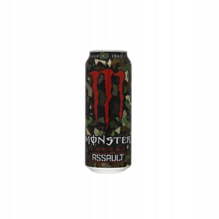 Puszka Monster Energy Assault 500ml – napój energetyczny pełen mocy i orzeźwienia