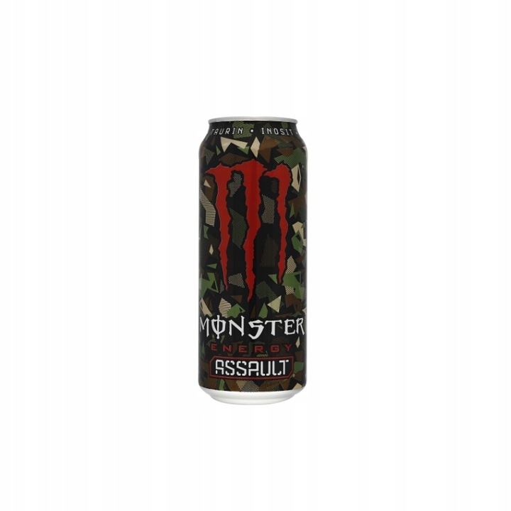 Puszka Monster Energy Assault 500ml – napój energetyczny pełen mocy i orzeźwienia