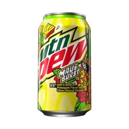 Puszka Mountain Dew Maui Burst 473 ml – napój gazowany o smaku ananasa