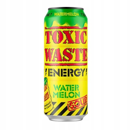 TOXIC WASTE Sour Watermelon – napój energetyczny o arbuzowym smaku w puszce 500 ml