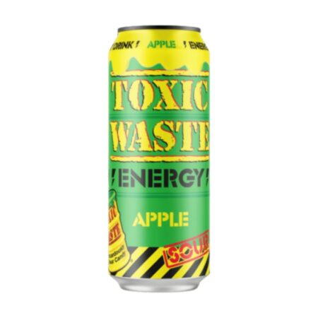 TOXIC WASTE Sour Apple – napój energetyczny o smaku kwaśnego jabłka w zielonej puszce