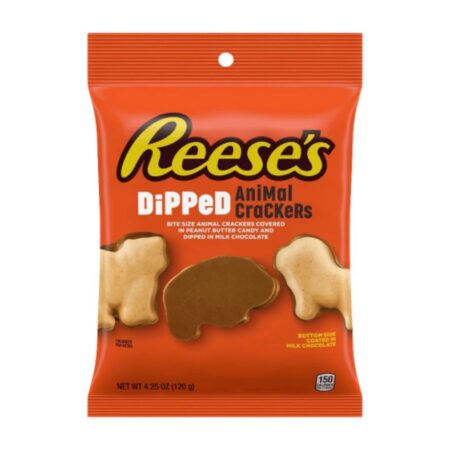 Reese's Dipped Animal Crackers ciasteczka czekoladowe w kształcie zwierzątek