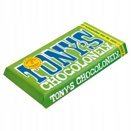 Tony’s Chocolonely Almond Sea Salt Dark Chocolate 180 g gorzka czekolada z migdałami i solą morską
