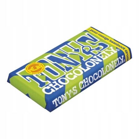 Tony’s Chocolonely Dark Creamy Hazelnut Crunch 180 g gorzka czekolada z chrupiącymi orzechami laskowymi