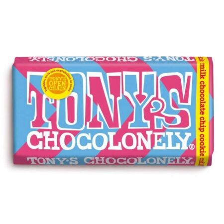 Tony’s Chocolonely Chocolate Chip Cookie 180 g – mleczna czekolada z kawałkami ciastka