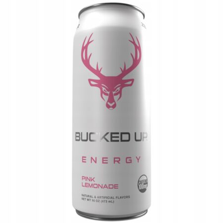 Bucked Up Pink Lemonade Low Stim napój energetyczny 473 ml niskokofeinowy